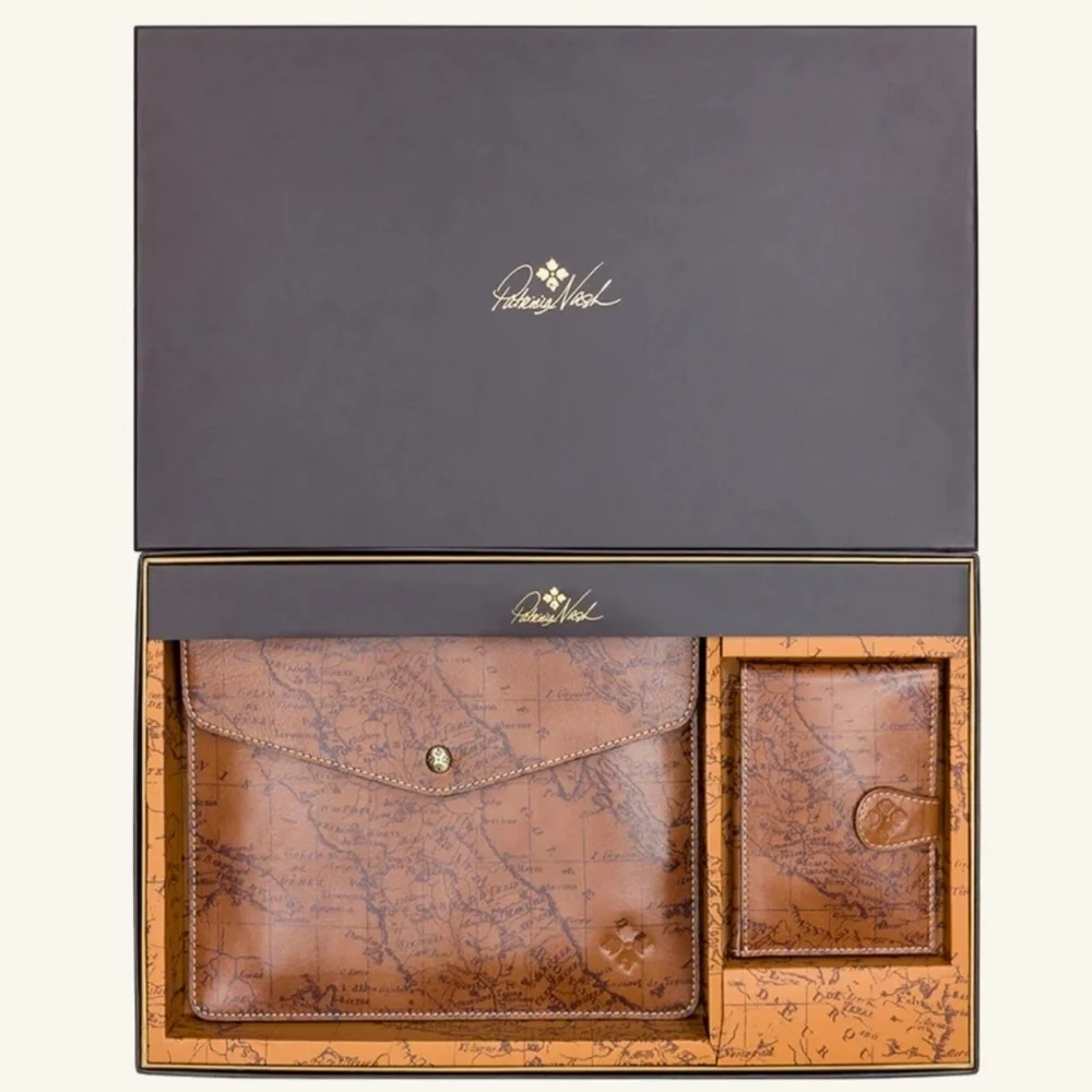 PATRICIA NASH RIOT RUST ‎ UNISEX GIFT SET MIDI CASE & PASSPORT